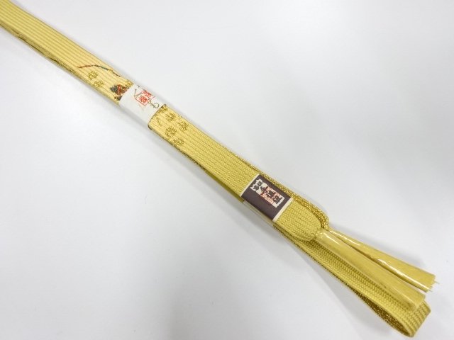 JAPANESE KIMONO / UNUSED KOREI HAND-TIED OBIJIME